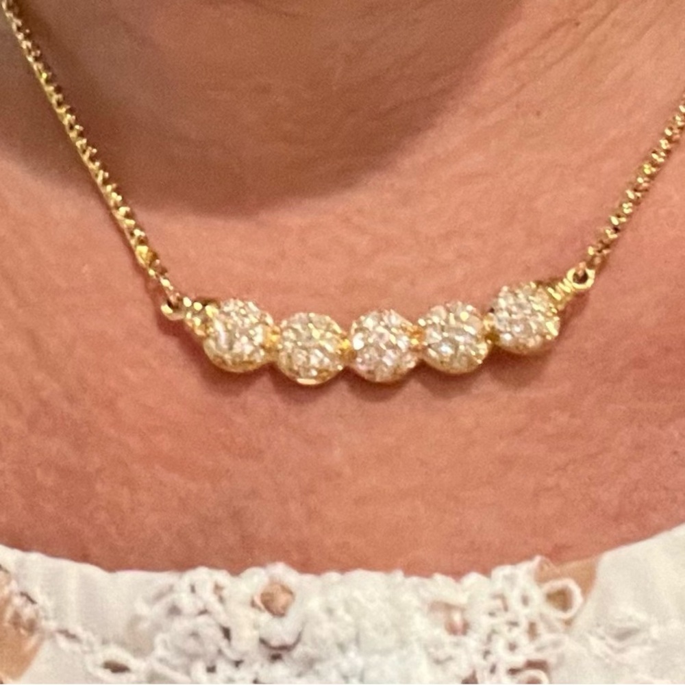 Swarovski Crystal Gold Tone Necklace